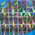 Strong Adhesive Permanent sticky PET label holographic printing